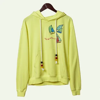 Spring / Summer 2020 New Simple Cartoon Contrast Color Embroidered Hooded Pullover Sweatshirt
Spring / Summer 2020 New Simple Cartoon Contrast Color Embroidered Hooded Pullover Sweatshirt