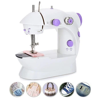 Sewing Machine Mini Portable Household Foot Pedal Multifunction Led Light Use For Crafting DIY Baby Pet Clothes Bedspreads
Sewing Machine Mini Portable Household Foot Pedal Multifunction Led Light Use For Crafting DIY Baby Pet Clothes Bedspreads