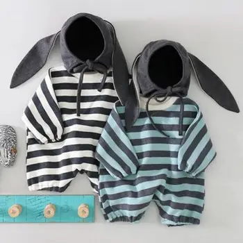 Baby Clothes Set Infant Cotton Striped Boys Loose Jumpsuits Long Sleeve Baby Girl Romper With Bunny Hat Baby Outfits
Baby Clothes Set Infant Cotton Striped Boys Loose Jumpsuits Long Sleeve Baby Girl Romper With Bunny Hat Baby Outfits
