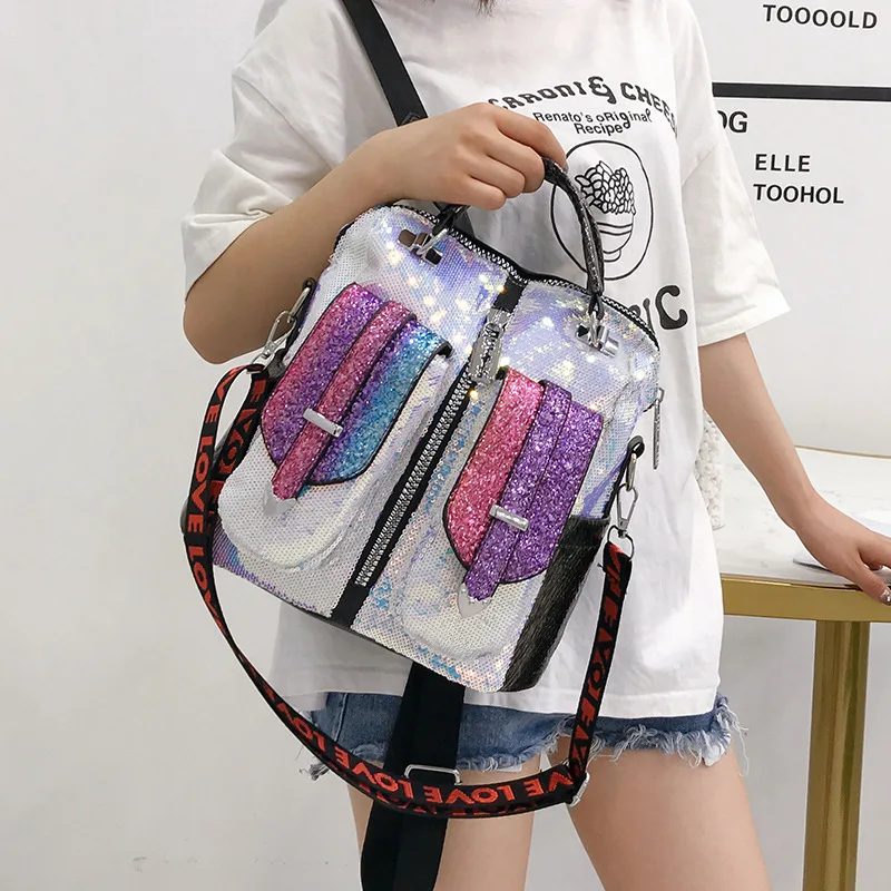New style backpack handbag handbag sequin fashion style travel backpack wild large capacity dual-use bag trend backpack
New style backpack handbag handbag sequin fashion style travel backpack wild large capacity dual-use bag trend backpack