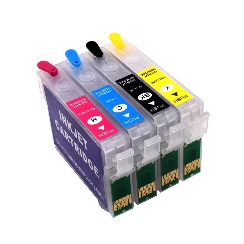 T1271 127 126 XL Refillable ink cartridge with ARC Chip for EPSON Workforce 60 545 645 840 845 WF-3520 3530 3540 7010 7510 7520
T1271 127 126 XL Refillable ink cartridge with ARC Chip for EPSON Workforce 60 545 645 840 845 WF-3520 3530 3540 7010 7510 7520