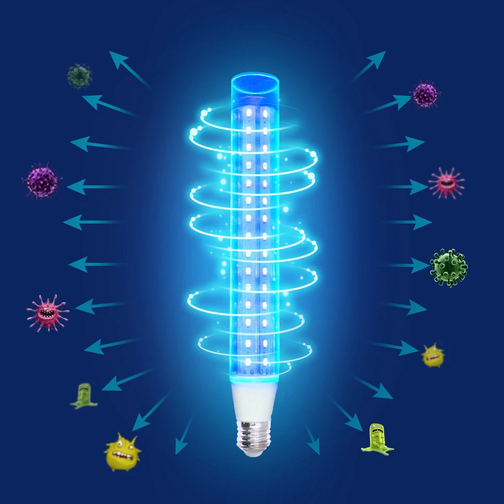 15.5W UV Germicidal Light LED Disinfection Lamp UVC Sterilizer Room E27 Lamp Killing Air Mite Bacteria 100-265V
15.5W UV Germicidal Light LED Disinfection Lamp UVC Sterilizer Room E27 Lamp Killing Air Mite Bacteria 100-265V