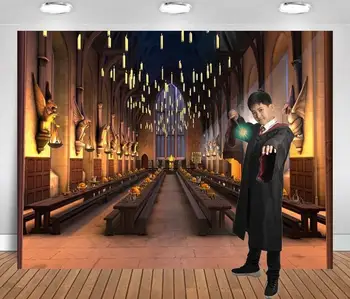 Custom Harry Magic School Hogwarts Castle Dinner Backdrop Birthday Party Background for Potterl Background Photography
Custom Harry Magic School Hogwarts Castle Dinner Backdrop Birthday Party Background for Potterl Background Photography