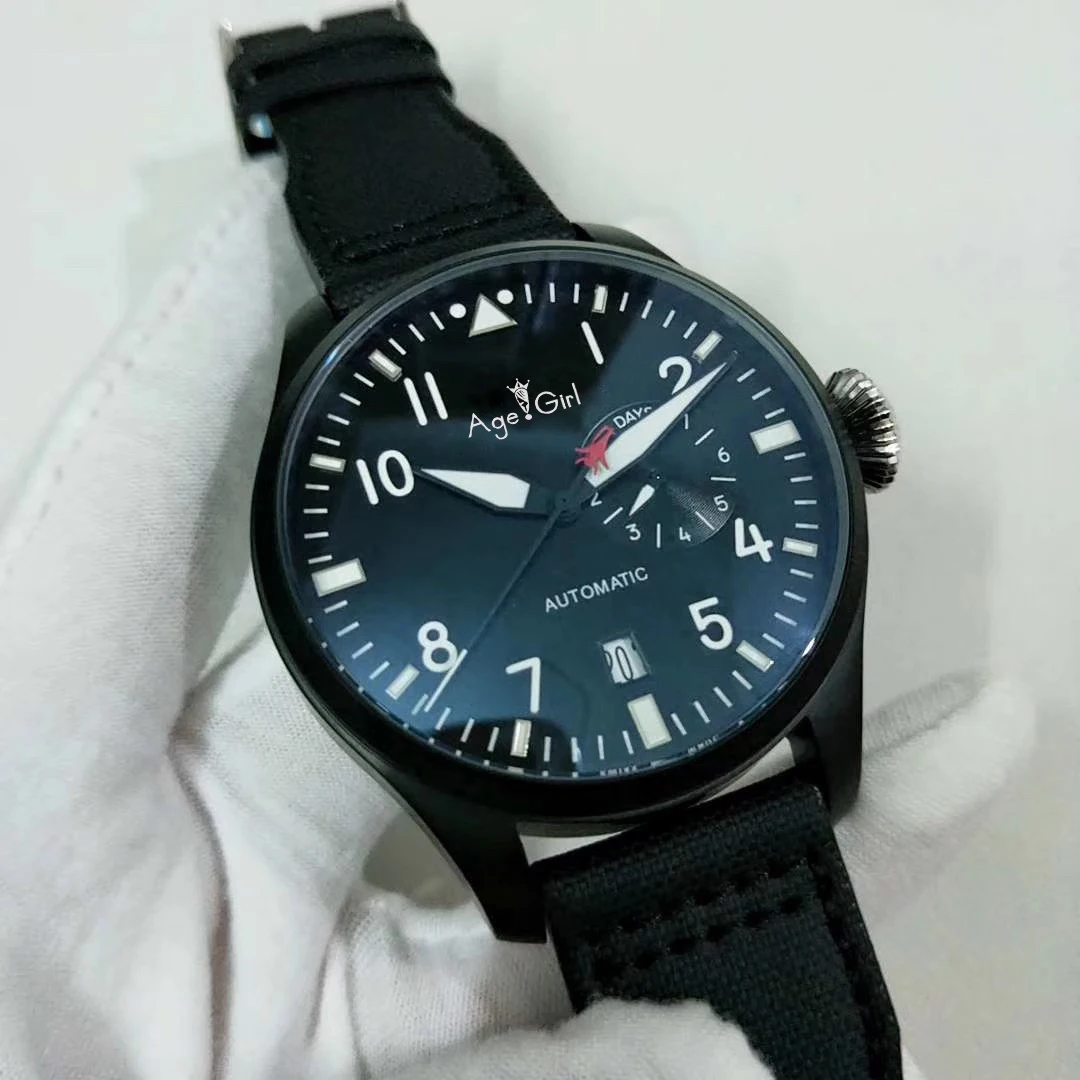 Luxury Brand New Men Automatic Mechanical Classic Big Pilot 46mm Le Petit Prince 7 Day Power Reserve Black Canvas Leather Watch
Luxury Brand New Men Automatic Mechanical Classic Big Pilot 46mm Le Petit Prince 7 Day Power Reserve Black Canvas Leather Watch