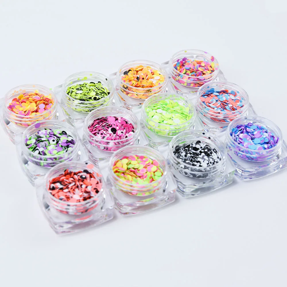 12Jars/Set Round Nail Sequins Mixed Size Round Shape Nail Flakes Multi-color Paillette Manicure Nail Art Decoration Sequins #PT0
12Jars/Set Round Nail Sequins Mixed Size Round Shape Nail Flakes Multi-color Paillette Manicure Nail Art Decoration Sequins #PT0