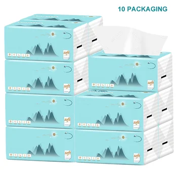 10 Packs Paper Extraction Household Paper Napkins Facial Tissues Baby Paper For Home Office Restaurants Good Absorbent Ability
10 Packs Paper Extraction Household Paper Napkins Facial Tissues Baby Paper For Home Office Restaurants Good Absorbent Ability