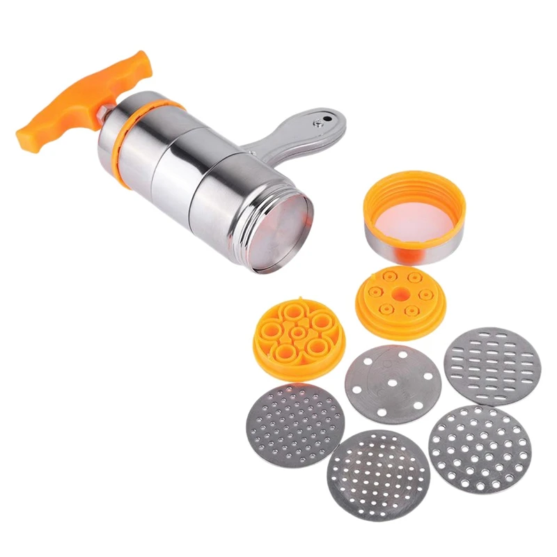 Household Manual Stainless Steel Pasta Maker Noodles Presser Making Machine with 7 Molds Noodle Maker
Household Manual Stainless Steel Pasta Maker Noodles Presser Making Machine with 7 Molds Noodle Maker