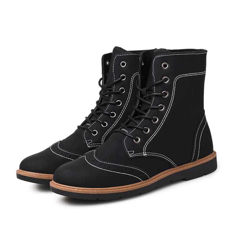 2019 Autumn And Winter Hight-top Fashion Man Martin Boots Anti-slip Warm MEN'S Leather Boots Bullock Casual
2019 Autumn And Winter Hight-top Fashion Man Martin Boots Anti-slip Warm MEN'S Leather Boots Bullock Casual