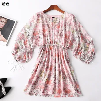 New women s summer 222171 sets round collar long sleeve printed short dress
New women s summer 222171 sets round collar long sleeve printed short dress