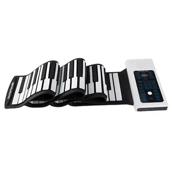 Portable 88 Keys USB Roll Up Piano Electronic Piano Silicone Flexible Keyboard Organ Built-in Speaker with Sustain Pedal
Portable 88 Keys USB Roll Up Piano Electronic Piano Silicone Flexible Keyboard Organ Built-in Speaker with Sustain Pedal