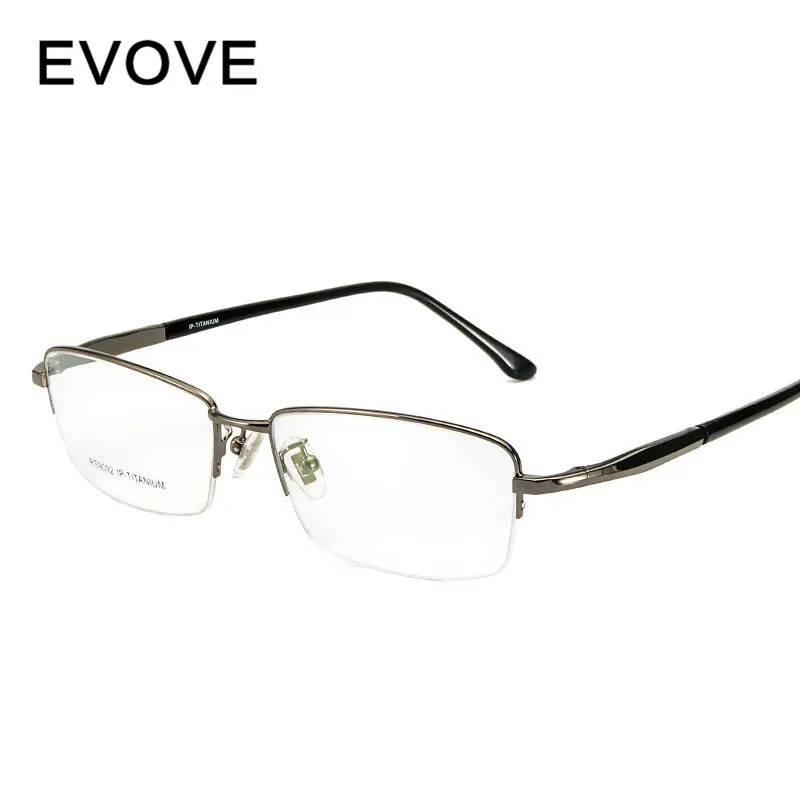 Evove Titanium Eyeglasses Men Semi Glasses Frame Man Spectacles for Optic Prescription Myopia Diopter Photochromic Progressive
Evove Titanium Eyeglasses Men Semi Glasses Frame Man Spectacles for Optic Prescription Myopia Diopter Photochromic Progressive