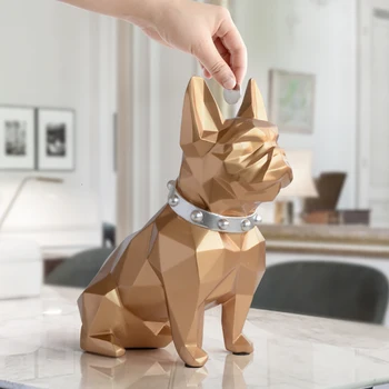 Cute coin bank box resin Dog figurine home decorations coin storage box holder toy child gift organizer money box dog for kids
Cute coin bank box resin Dog figurine home decorations coin storage box holder toy child gift organizer money box dog for kids