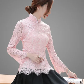 2020 Summer Women Chinese Traditional Embroidery Clothing Chinese Colar Shirt pink Lace Qipao Top Tang Suit Online Chinese Store
2020 Summer Women Chinese Traditional Embroidery Clothing Chinese Colar Shirt pink Lace Qipao Top Tang Suit Online Chinese Store