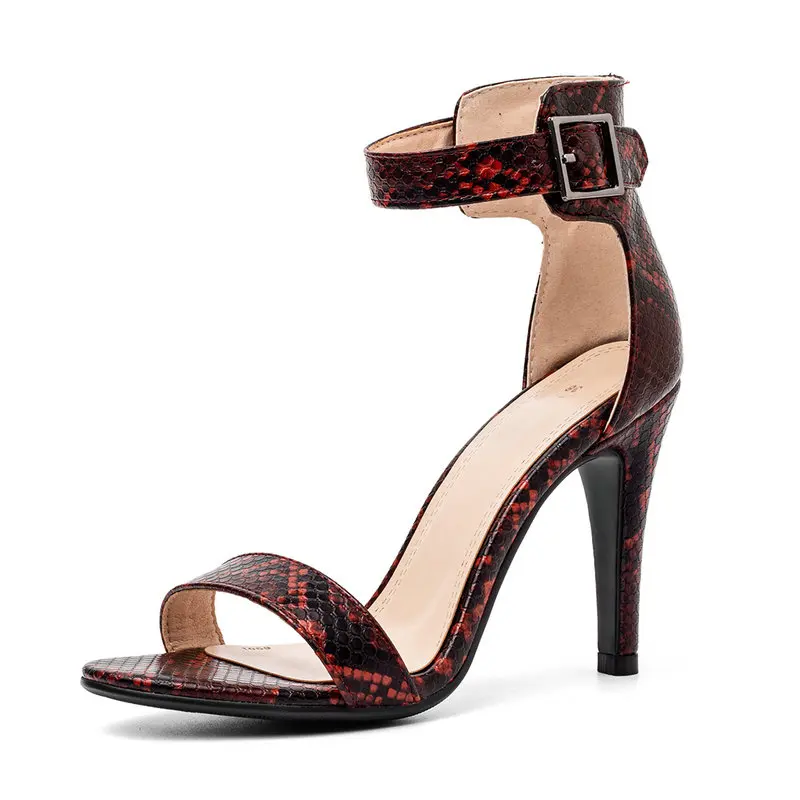 Fashion Buckle Snake print High Heel Sandals Summer Women Shoes Open Toe Galdiator Sandasl Party Shoes Woman
Fashion Buckle Snake print High Heel Sandals Summer Women Shoes Open Toe Galdiator Sandasl Party Shoes Woman