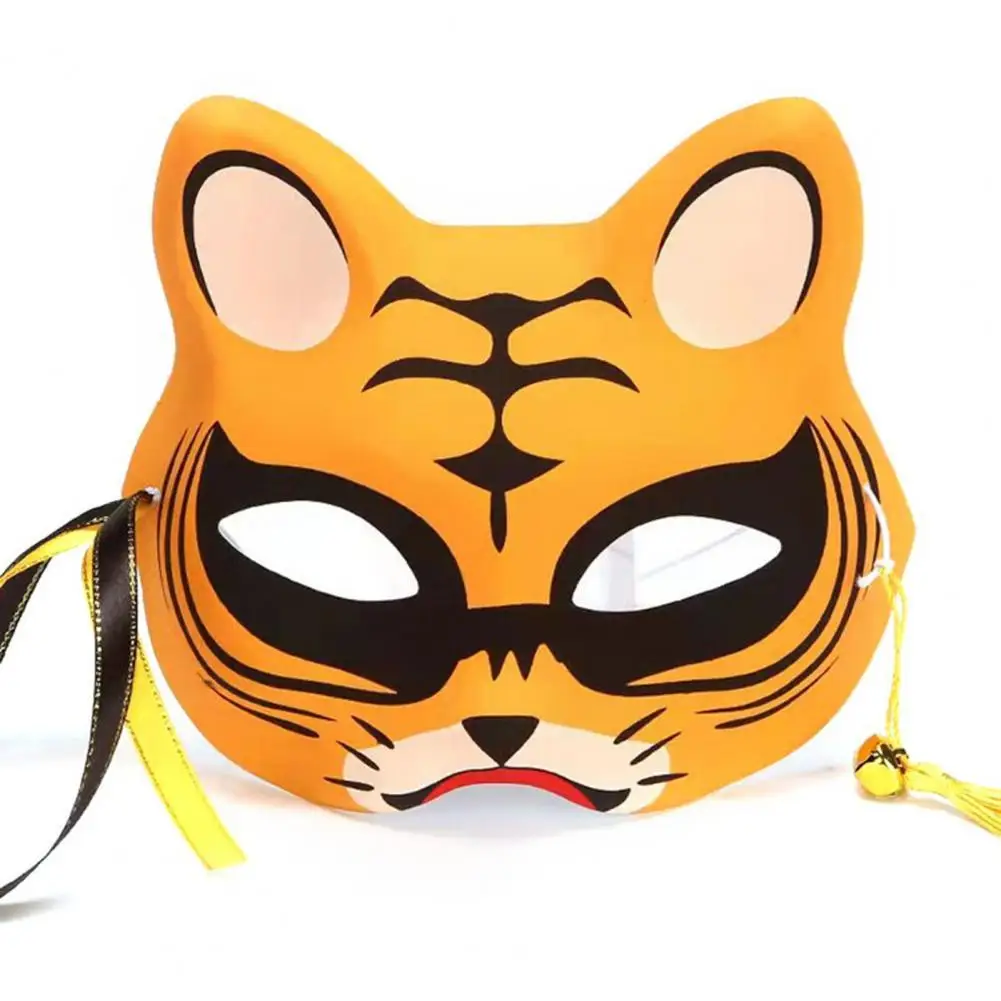 Half Head Cartoon Tiger Masque Breathable Detailed Halloween Supplies Japanese Style Tiger Masque for Party
Half Head Cartoon Tiger Masque Breathable Detailed Halloween Supplies Japanese Style Tiger Masque for Party