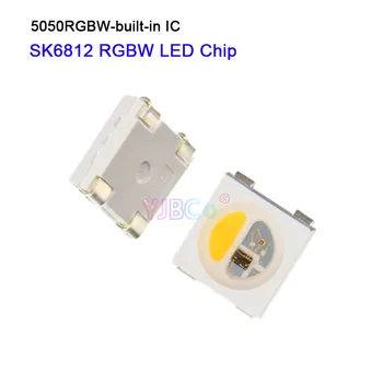 

1000pcs DC5V SK6812 LED Chip (similar WS2812B) RGBW RGB(Nature/Warm/White) 5050 SMD Individually Addressable 4 in 1 Pixels Chips