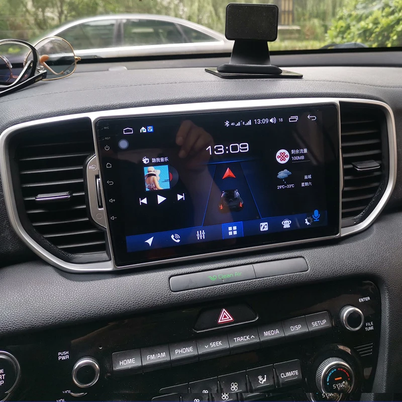 Автомобильный мультимедийный плеер 2Din 64 ГБ Android 10 0 GPS для Kia Sportage 2016 2017 Kx5 GU