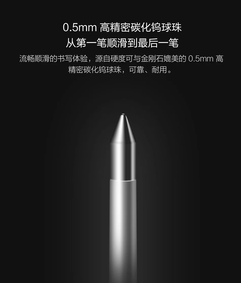 newest Original Xiaomi Mi Aluminum Rollerball Pen Mijia Metal Sign Pen 0.5mm Japan MiKuni ink refill Aluminum alloy pen holder (27)
