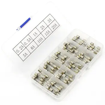 100Pcs/set 5x20mm Quick Blow Glass Tube Fuses Set Amp 0.25/0.3/0.5/0.75/1/2/3/4/5/6A Fast-blow Fuse Assorted Kits
100Pcs/set 5x20mm Quick Blow Glass Tube Fuses Set Amp 0.25/0.3/0.5/0.75/1/2/3/4/5/6A Fast-blow Fuse Assorted Kits