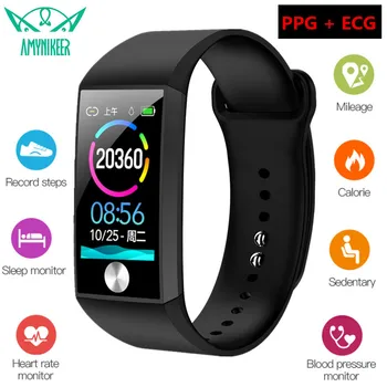 AMYNIKEER Smart Bracelet S28 Fashion Sports Bracelet 1.14 Inch Color Screen PPG + ECG Fitness Tracker Support Android IOS PK IWO
AMYNIKEER Smart Bracelet S28 Fashion Sports Bracelet 1.14 Inch Color Screen PPG + ECG Fitness Tracker Support Android IOS PK IWO
