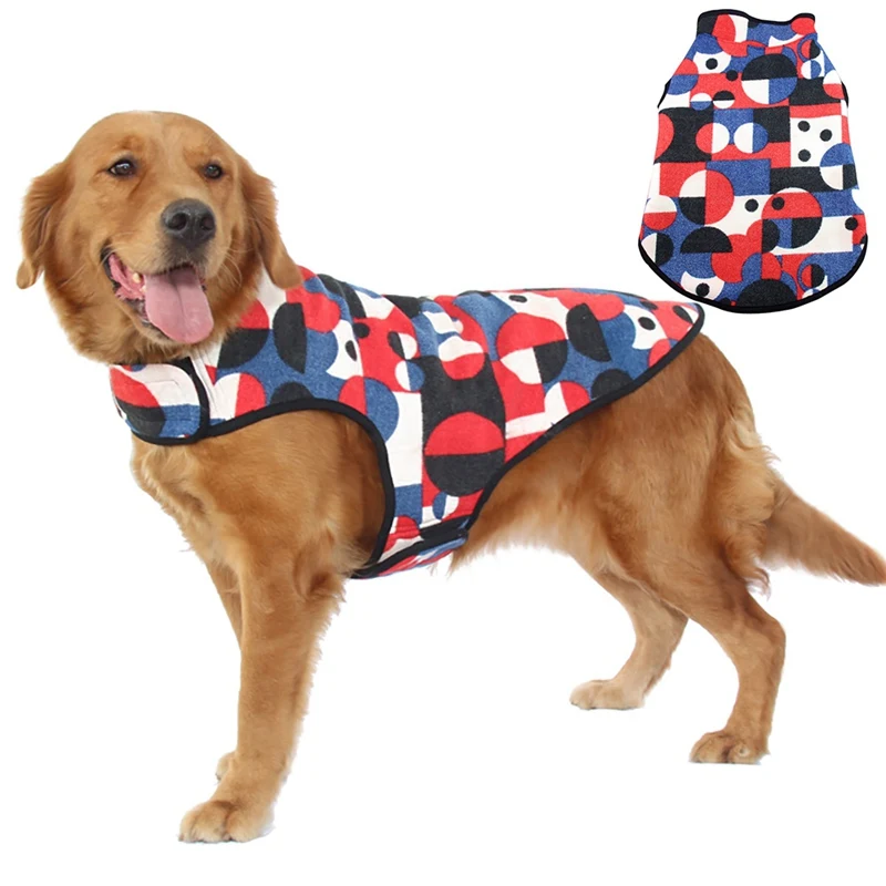 2019 Dog Clothes Pet Large Dog Winter Cotton Vest Pet Thickening Sleeveless Warm Coat For Cold Weather Winter Jumpsuit 1PC 
2019 Dog Clothes Pet Large Dog Winter Cotton Vest Pet Thickening Sleeveless Warm Coat For Cold Weather Winter Jumpsuit 1PC