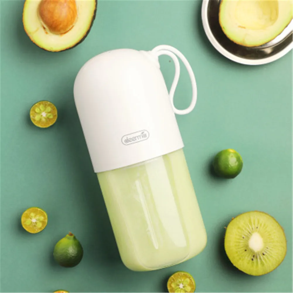 Deerma Portable Mini Fruit Juicer Kitchen Electric Mixer Capsule Shape Powerful Electric Juice Cup New
Deerma Portable Mini Fruit Juicer Kitchen Electric Mixer Capsule Shape Powerful Electric Juice Cup New