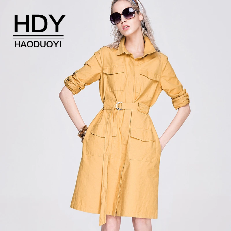 HDY Haoduoyi Fashion New Arrivals Ladies Casual Long Windbreaker Tie Waist Long Sleeve Cowl Neck Solid Elegant Pocket Dress
HDY Haoduoyi Fashion New Arrivals Ladies Casual Long Windbreaker Tie Waist Long Sleeve Cowl Neck Solid Elegant Pocket Dress