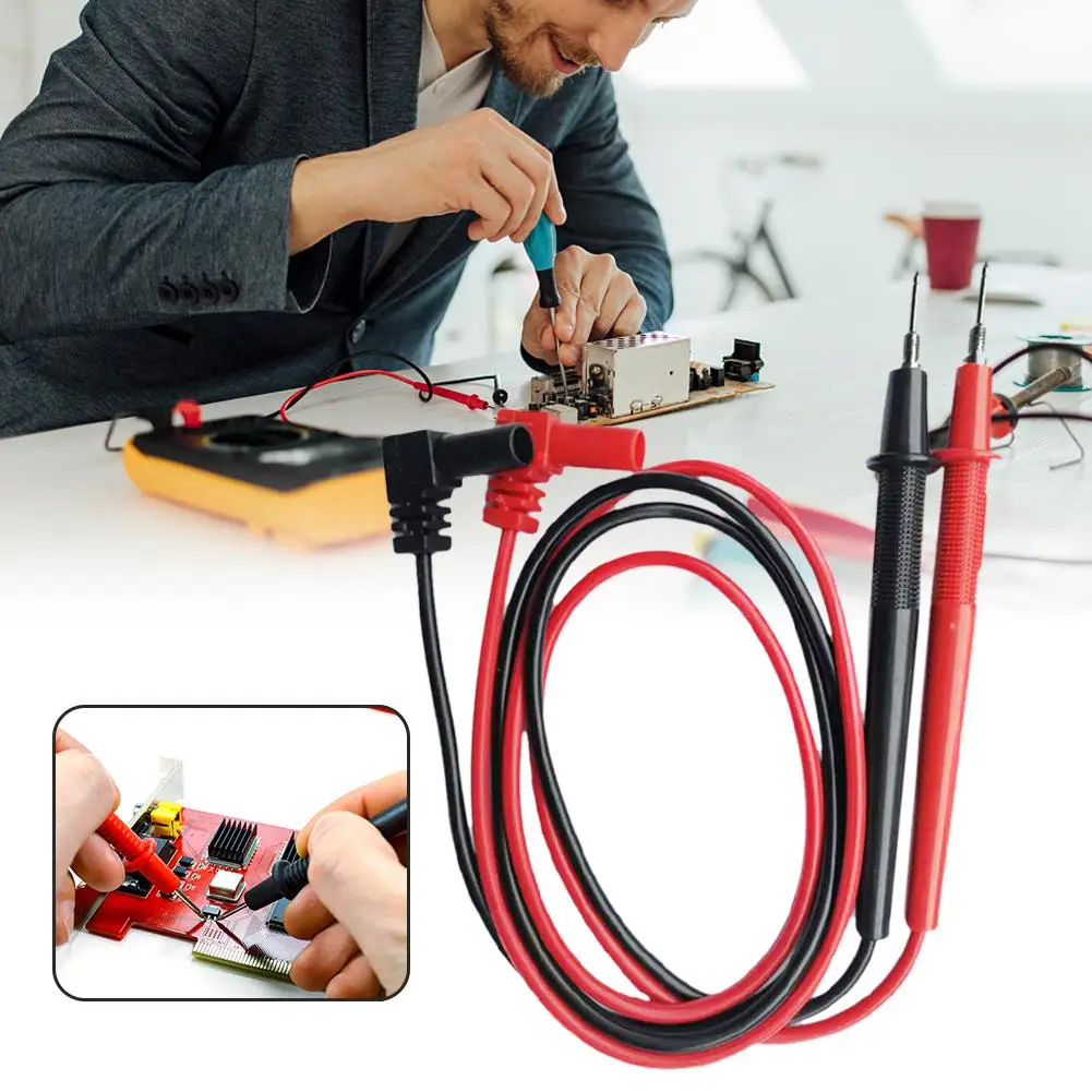 Newest 1 Pair 1000V 10A Needle Tip Probe for Universal Digital Multimeter Multi Meter Test Leads Pin Wire Pen Cable 82cm
Newest 1 Pair 1000V 10A Needle Tip Probe for Universal Digital Multimeter Multi Meter Test Leads Pin Wire Pen Cable 82cm