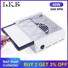 LKE ネイル集塵機 40 ワットの真空クリーナーマニキュアマシン強力なパワーネイルファン吸引プロのための適切なサロン(China)