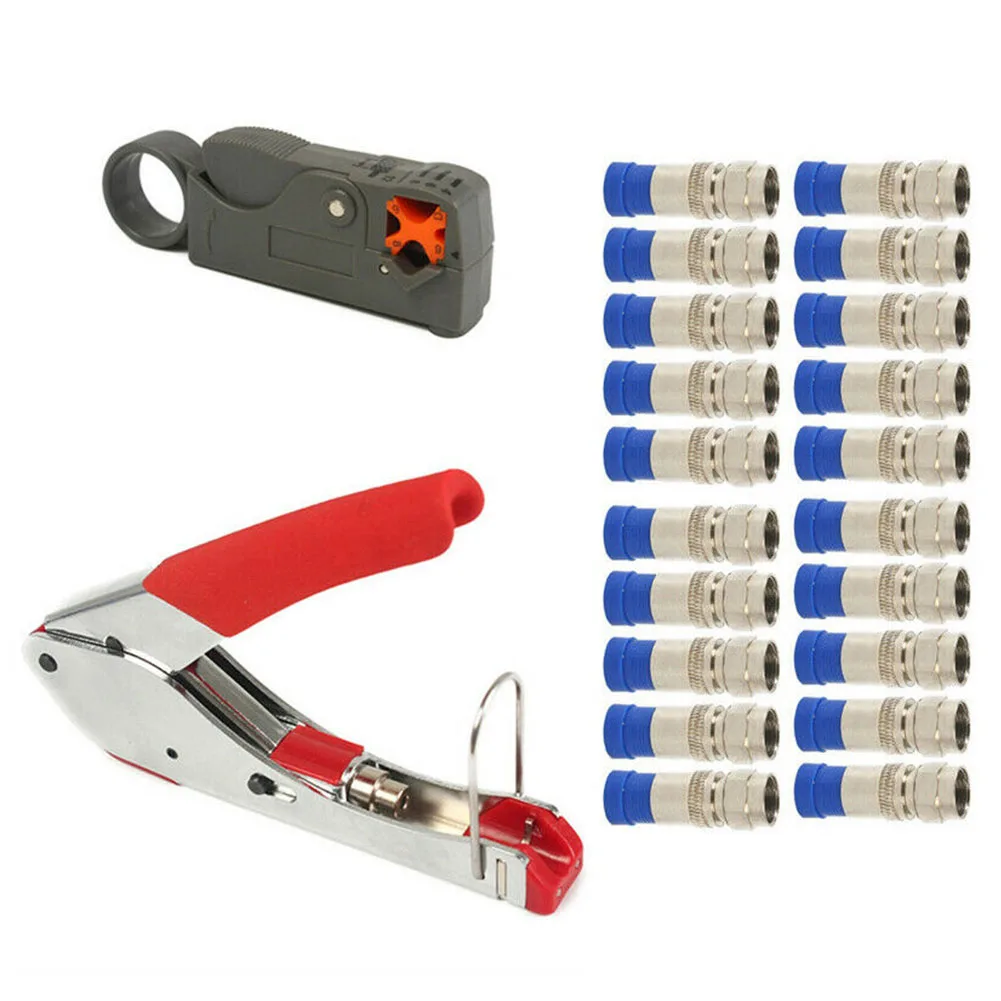 Metal Coax Compression Stripper Connectors Cutter Equipment Crimping Tool Set Manual Coaxial Cable Pliers Multifunctional
Metal Coax Compression Stripper Connectors Cutter Equipment Crimping Tool Set Manual Coaxial Cable Pliers Multifunctional