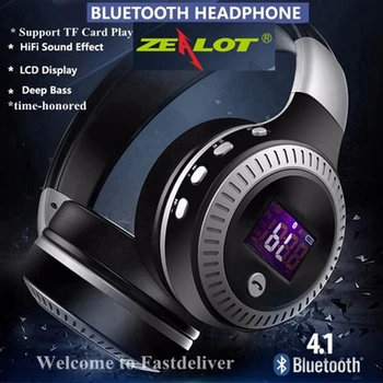 ZEALOT HT Stereo Bluetooth Wireless Headphone Headset Calls LCD Display With Microphone FM for Phone Tablet
ZEALOT HT Stereo Bluetooth Wireless Headphone Headset Calls LCD Display With Microphone FM for Phone Tablet