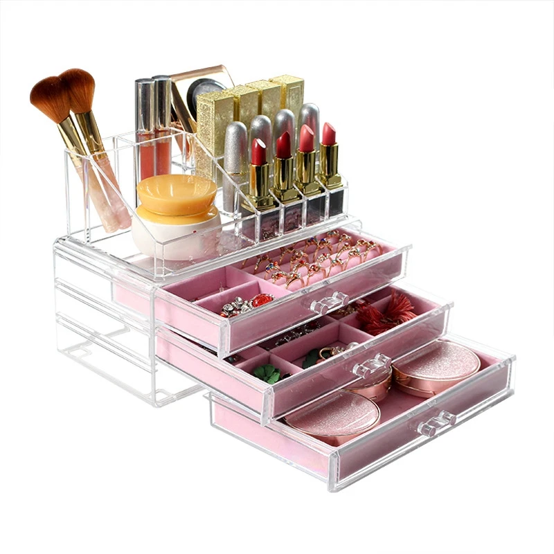Acrylic Clear Makeup Organizer Storage Boxes Make Up Organizer for Cosmetics Jewelry Storage Cabinet Box Home Storage Drawers
Acrylic Clear Makeup Organizer Storage Boxes Make Up Organizer for Cosmetics Jewelry Storage Cabinet Box Home Storage Drawers