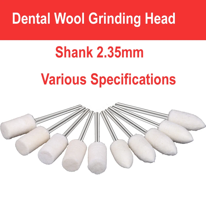 100PCS Dental Lab Polishing Wool Grinding Head Cylindrical Bullet Type Metal Jewelry Trimming Shank 2.35mm Multi Specifications
100PCS Dental Lab Polishing Wool Grinding Head Cylindrical Bullet Type Metal Jewelry Trimming Shank 2.35mm Multi Specifications