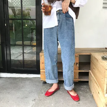 2020 Fashion Vintage Blue Boyfriend Jeans for Women Clothing Spring Autumn Light Blue Loose High Waist Denim Pants Mom Jeans
2020 Fashion Vintage Blue Boyfriend Jeans for Women Clothing Spring Autumn Light Blue Loose High Waist Denim Pants Mom Jeans