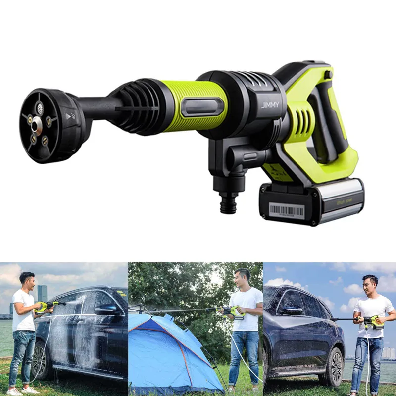 

JIMMY Car Washing Flush Gu n Wireless Cordless Water Pow er Cleaner Garden Washer 5 Modes Adjustable Hose 6M from Xiaomi Youpin