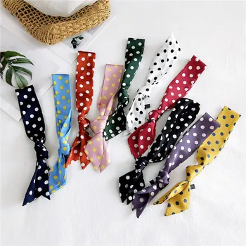 Luxury Brand Designer Small Silk Scarf Women Bag Skinny Dot Scarves Narrow Long Decorate Belt Head Band Fashion Necktie 2020 New
Luxury Brand Designer Small Silk Scarf Women Bag Skinny Dot Scarves Narrow Long Decorate Belt Head Band Fashion Necktie 2020 New