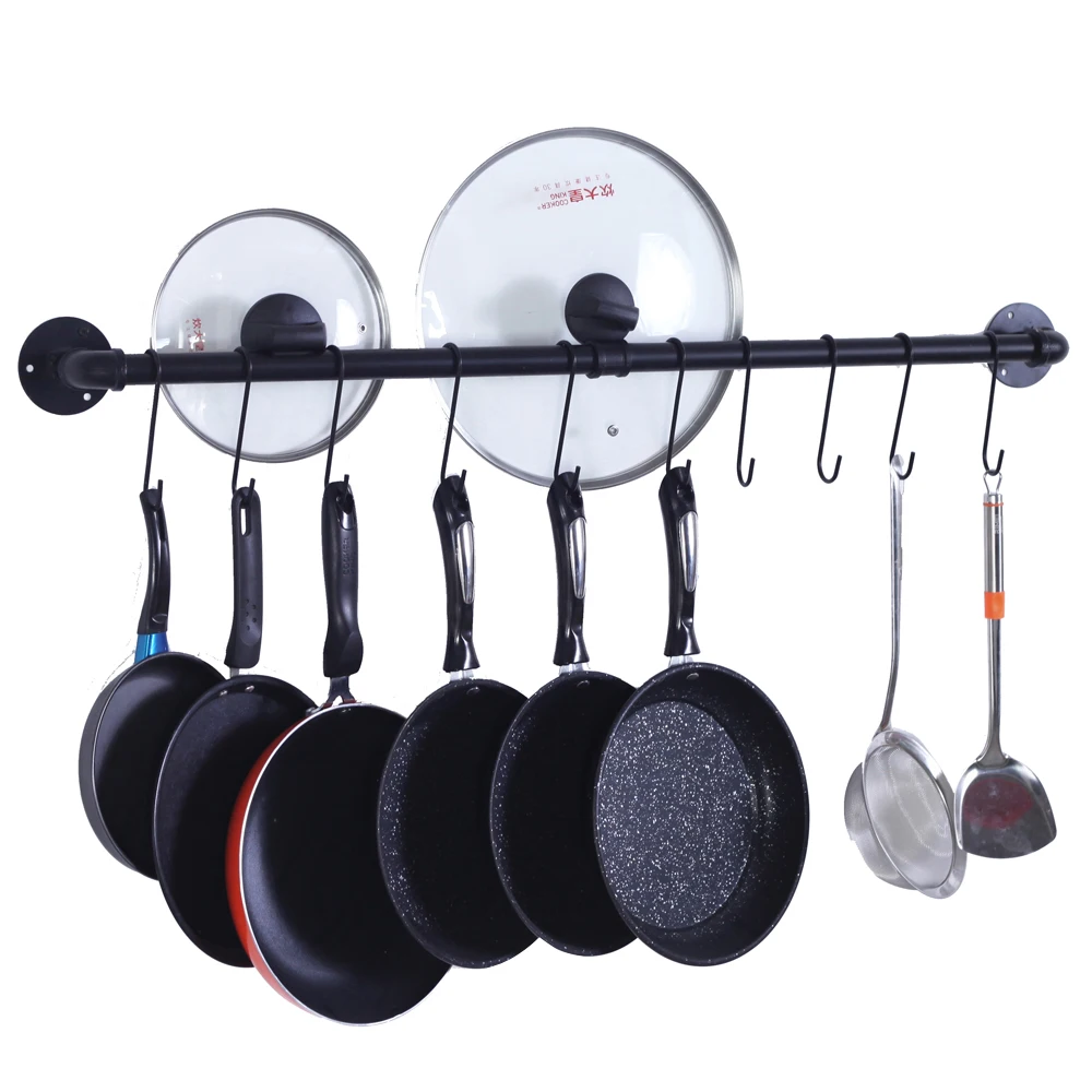 Pot Bar Rack Wall Mounted Display Shelf Detachable Pans Hanging Rail Kitchen Lids Utensils Hanger with Hook Storage Organizer
Pot Bar Rack Wall Mounted Display Shelf Detachable Pans Hanging Rail Kitchen Lids Utensils Hanger with Hook Storage Organizer