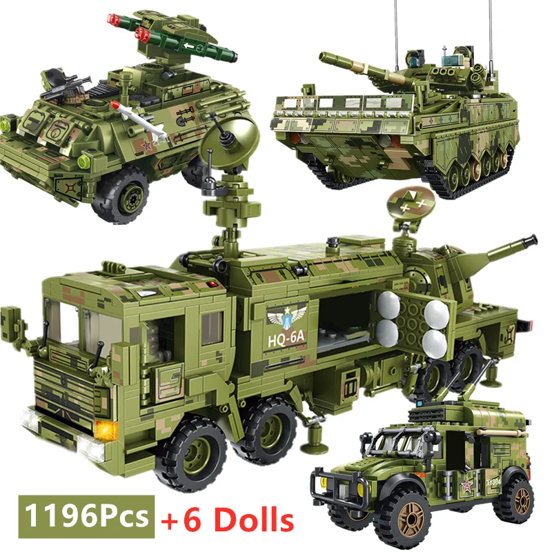 SEMBO Blocks Military Panzer Tank Model Building Blocks Technic Car WW2 Police Army SWAT Figures Bricks Toys For Children Gift
SEMBO Blocks Military Panzer Tank Model Building Blocks Technic Car WW2 Police Army SWAT Figures Bricks Toys For Children Gift
