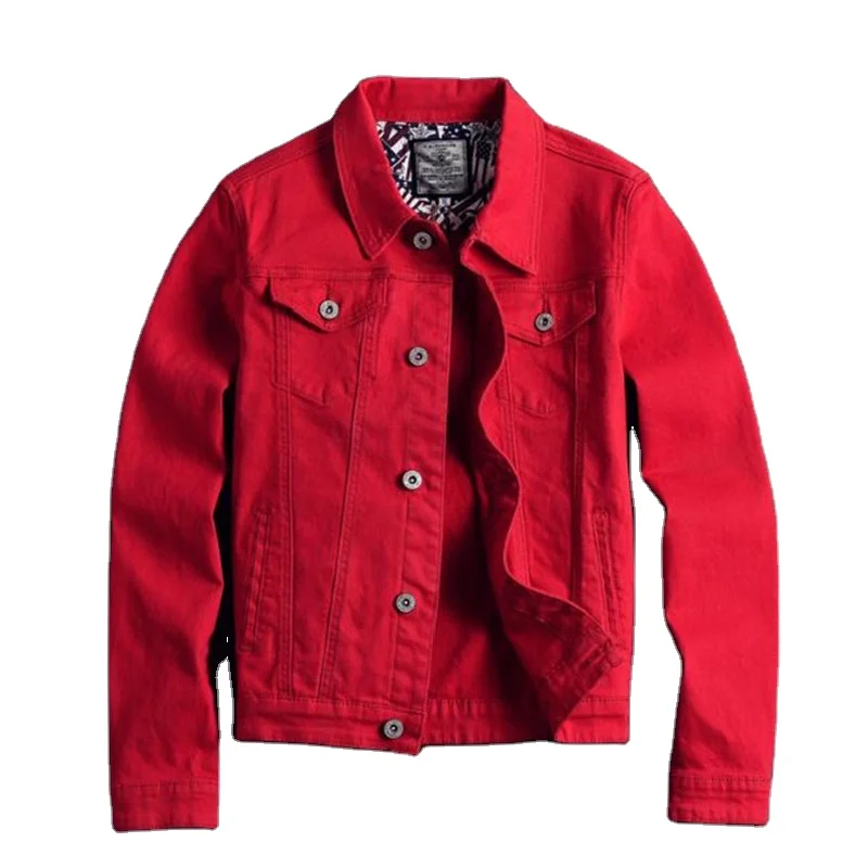 Autumn New Men Streetwear Slim fit denim jacket Man Solid color cotton Simple casual denim coat
Autumn New Men Streetwear Slim fit denim jacket Man Solid color cotton Simple casual denim coat