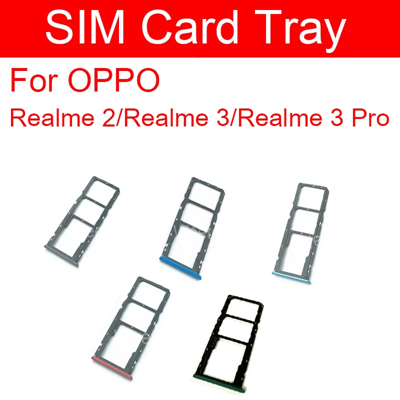 Лоток для SIM-карты OPPO Realme 2 3 3Pro лоток Sim-карты держатель Слот Запасные части |