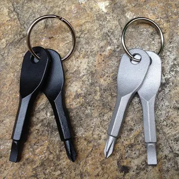 2pcs Stainless Steel Screwdrivers Flathead Cross Head with Key Ring Mini Screwdriver Multifunction Outdoor Tool Set
2pcs Stainless Steel Screwdrivers Flathead Cross Head with Key Ring Mini Screwdriver Multifunction Outdoor Tool Set