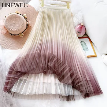 2020 NEW spring and summer A-line double multi-layer mesh halfbody skirt wholesales high waist pleated quality V439
2020 NEW spring and summer A-line double multi-layer mesh halfbody skirt wholesales high waist pleated quality V439