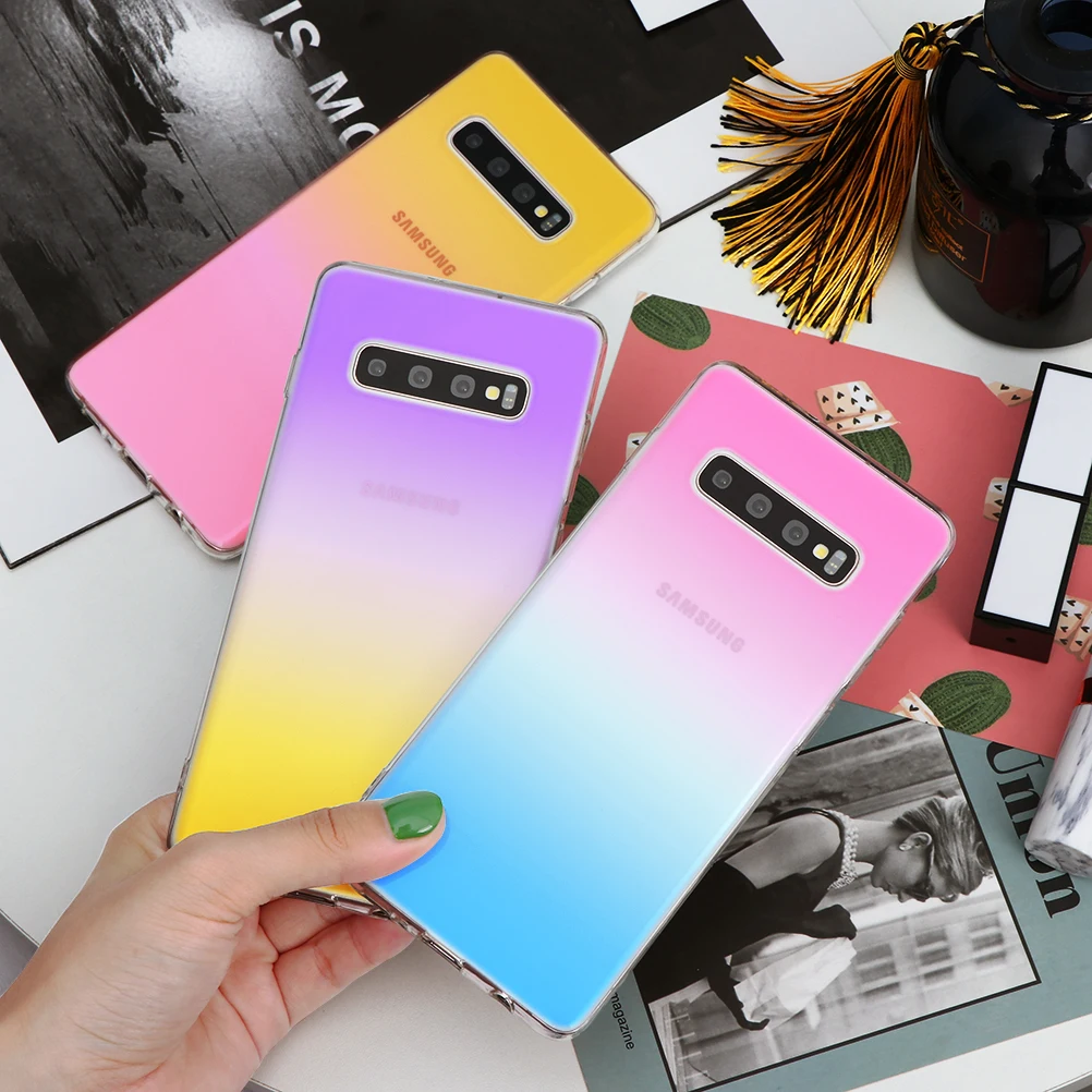 Transparent Gradient TPU Cover Shell For Samsung Galaxy S6 S7 Edge Plus S10e S10 Lite S8 S9 Plus S4 S5 Mini M10 M20 M30 M40 Case
Transparent Gradient TPU Cover Shell For Samsung Galaxy S6 S7 Edge Plus S10e S10 Lite S8 S9 Plus S4 S5 Mini M10 M20 M30 M40 Case