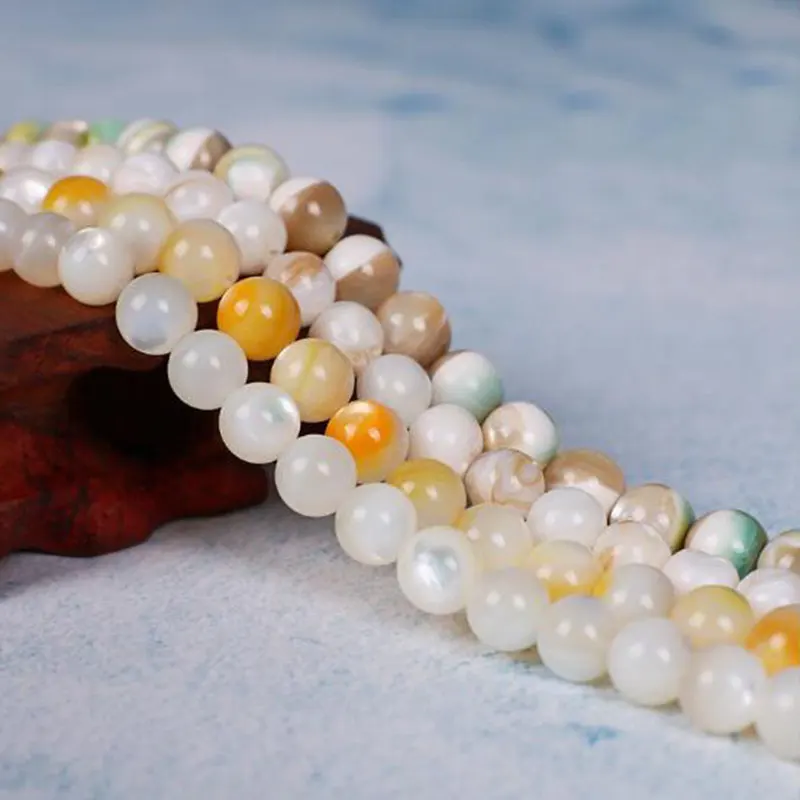 Natural Shell Stone 4/6/8/10/12mm Smooth Round Necklace Bracelet Jewelry DIY Loose Beads 38cm wk158 
Natural Shell Stone 4/6/8/10/12mm Smooth Round Necklace Bracelet Jewelry DIY Loose Beads 38cm wk158