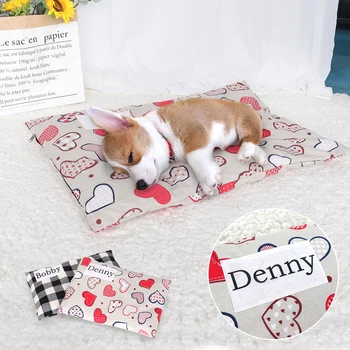 Custom Dog Bed Pet Cushion Blanket Personalzied Name Cat Cushion Puppy Chihuahua Mat Pad For Small Large Dogs
Custom Dog Bed Pet Cushion Blanket Personalzied Name Cat Cushion Puppy Chihuahua Mat Pad For Small Large Dogs