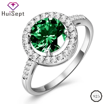 HuiSept Vintage 925 Silver Women Ring Round Shape Emerald Zircon Gemstones Rings Jewellery Wedding Party Gift Ornament Wholesale
HuiSept Vintage 925 Silver Women Ring Round Shape Emerald Zircon Gemstones Rings Jewellery Wedding Party Gift Ornament Wholesale