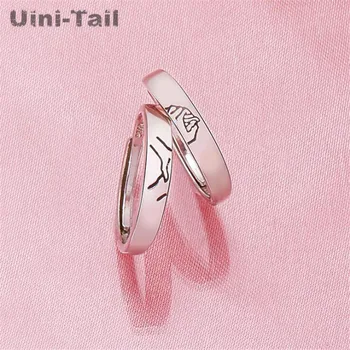 Uini-Tail Hot Sale New 925 Sterling Silver Holder Hand Couple Opening Ring Fashion Trendy Flowing High Quality Jewelry ED707
Uini-Tail Hot Sale New 925 Sterling Silver Holder Hand Couple Opening Ring Fashion Trendy Flowing High Quality Jewelry ED707