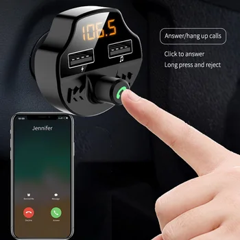 Car Fm Transmitter Bluetooth 5.0 Car Mp3 Player Modulator Adapter Battery Voltage TF Card Hands-free Dual USB Smart Chip
Car Fm Transmitter Bluetooth 5.0 Car Mp3 Player Modulator Adapter Battery Voltage TF Card Hands-free Dual USB Smart Chip