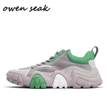 Owen Seak Men Casual Shoes Luxury Trainers Suede Leather Lace Up High Street Wear Sneakers Hip HOP Spring Brand Flats Shoes
Owen Seak Men Casual Shoes Luxury Trainers Suede Leather Lace Up High Street Wear Sneakers Hip HOP Spring Brand Flats Shoes