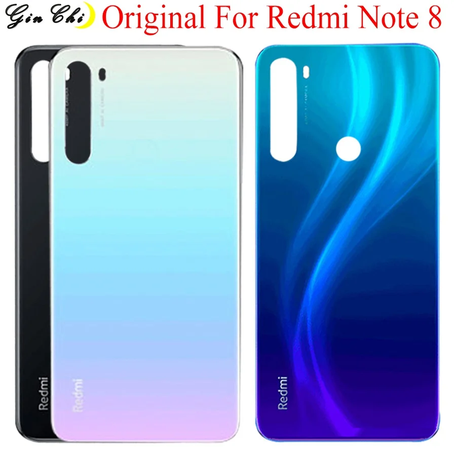 Новый оригинальный чехол для Xiaomi Redmi note 8 задняя крышка батареи стеклянный двери